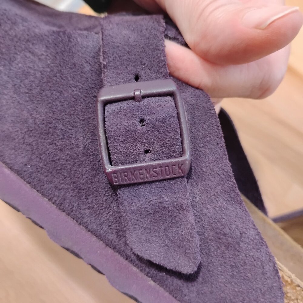 Purple Birkenstock Boston 38 Narrow - Picture 10 of 11